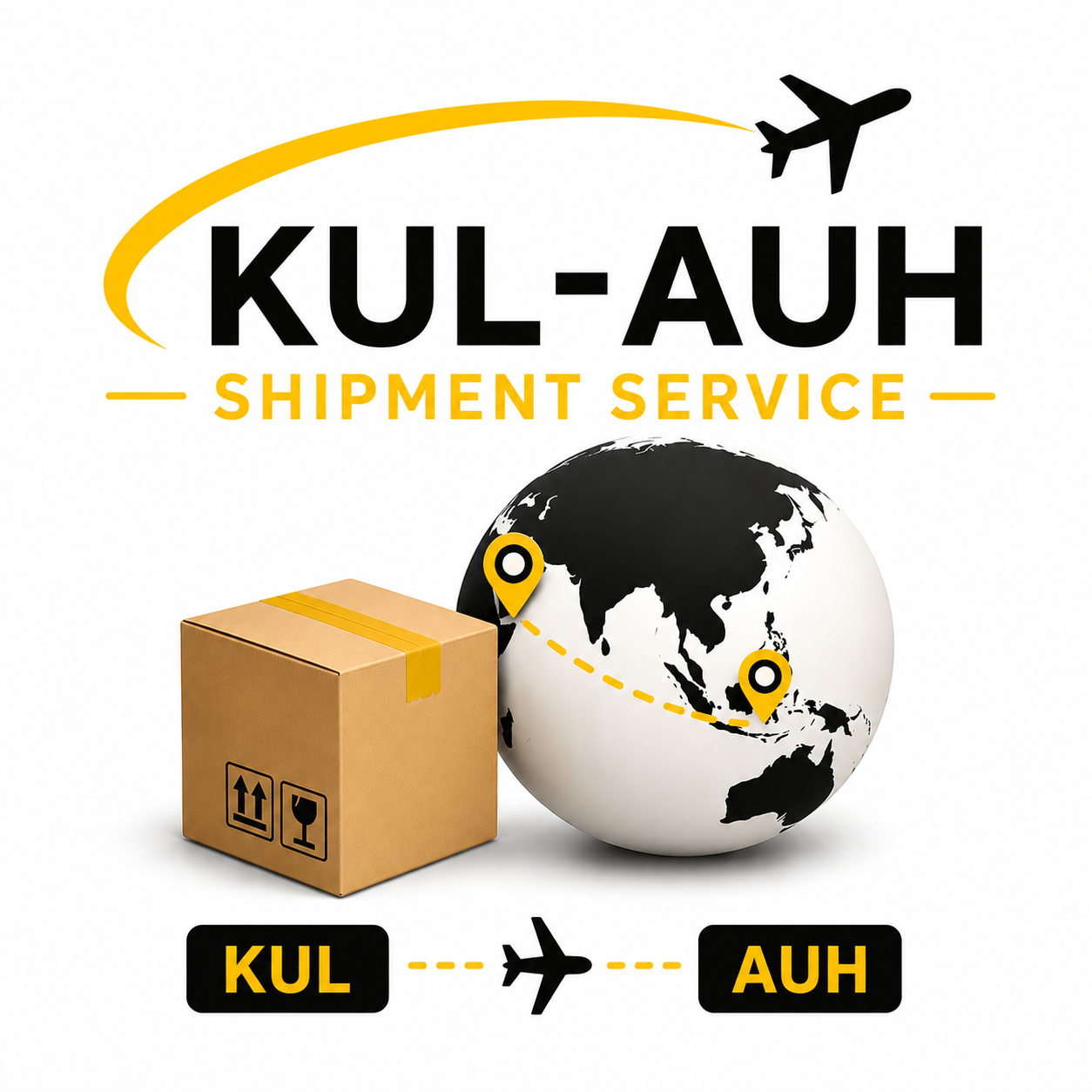 KUL-AUH Shipment